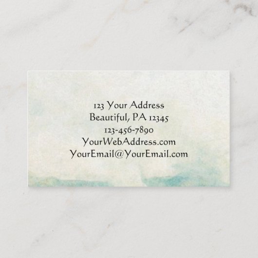 Carte De Visite Croix chrétienne (Dos)