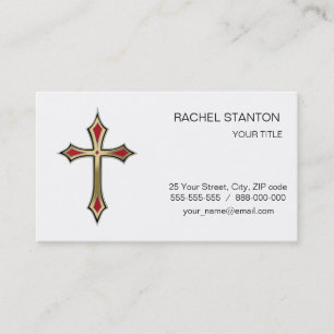 Carte De Visite Croix chrétienne
