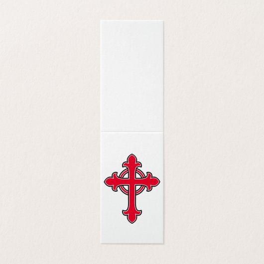Carte De Visite Croix chrétienne (Extérieur déplié)