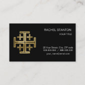 Carte De Visite Croix chrétienne (Devant)