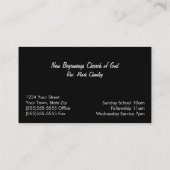 Carte De Visite Croix de Jésus (Dos)