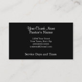 Carte De Visite Croix de Jésus avec la lumière (Dos)