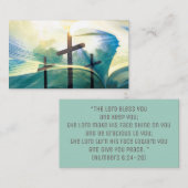 Carte De Visite Croix de la Bible chrétienne Inspiration religieus (Devant / Derrière)