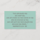 Carte De Visite Croix de la Bible chrétienne Inspiration religieus (Dos)