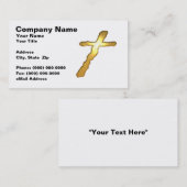 Carte De Visite croix de l'or 3D (Devant / Derrière)