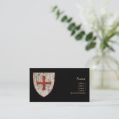 Carte De Visite Croix de Templar, affligée (Debout devant)