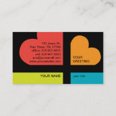 Carte De Visite Croix des coeurs (Dos)