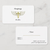 Carte De Visite Croix d'or (Devant / Derrière)