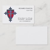 Carte De Visite croix du Précepteur (Devant / Derrière)