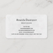 Carte De Visite Croix élégante aux fleurs roses (Dos)