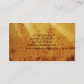 Carte De Visite croix en bois chrétienne de lever de soleil de (Dos)