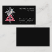Carte De Visite Croix freemasonique (Devant / Derrière)