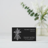 Carte De Visite Croix freemasonique (Debout devant)