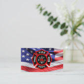 Carte De Visite Croix maltaise de drapeau américain de (Debout devant)