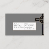 Carte De Visite Croix moderne (Dos)