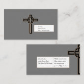 Carte De Visite Croix moderne (Devant / Derrière)