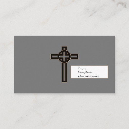 Carte De Visite Croix moderne (Devant)