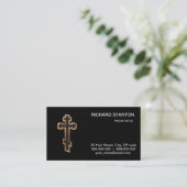 Carte De Visite croix orthodoxe (Debout devant)