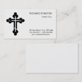 Carte De Visite Croix orthodoxe (Devant / Derrière)