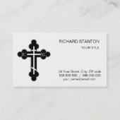 Carte De Visite Croix orthodoxe (Devant)