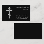 Carte De Visite Croix orthodoxe (Devant / Derrière)
