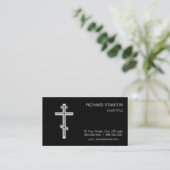 Carte De Visite Croix orthodoxe (Debout devant)