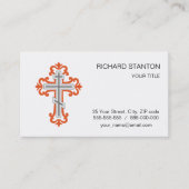 Carte De Visite Croix orthodoxe (Devant)