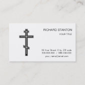 Carte De Visite Croix orthodoxe (Devant)