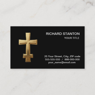 Carte De Visite croix orthodoxe chrétienne