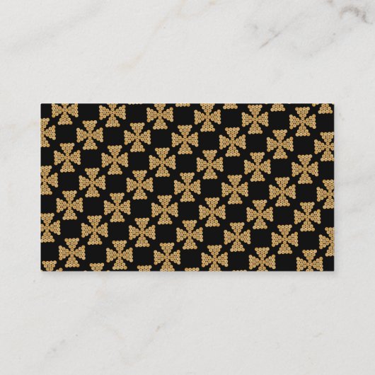 Carte De Visite Croix orthodoxe chrétienne (Dos)