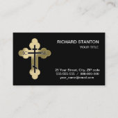 Carte De Visite Croix orthodoxe chrétienne (Devant)
