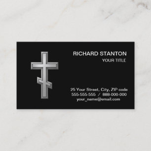 Carte De Visite croix orthodoxe chrétienne