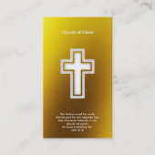 Carte De Visite Croix religieuse du 3:16 % pipe% de John (Devant)