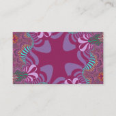 Carte De Visite Croix rose et Plum (Devant)