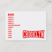 CARTE DE VISITE CROOKLYN, NYC (Devant)