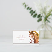 Carte De Visite Croquis de cheval et biscuit en Brown (Debout devant)