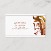 Carte De Visite Croquis de cheval et biscuit en Brown (Dos)