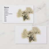 Carte De Visite Croquis principal d'orignaux (Devant / Derrière)