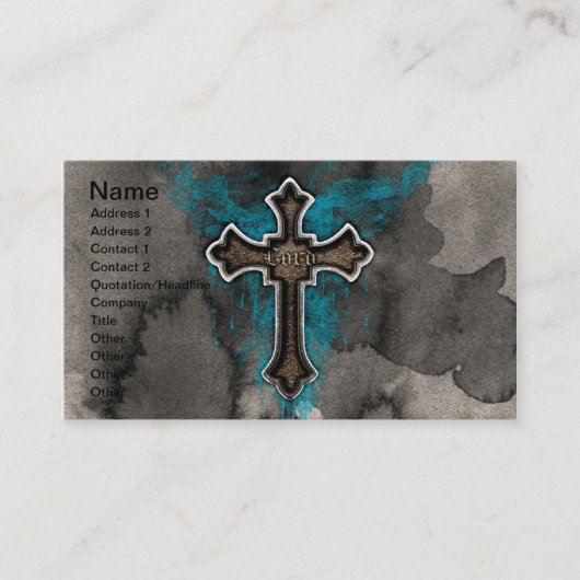 Carte De Visite Cross du seigneur (Devant)