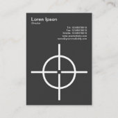 Carte De Visite Crosshairs ronds (Dos)