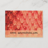 Carte De Visite CROTALUS CARRÉ MONOGRAS orange noir blanc (Dos)