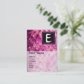 CARTE DE VISITE CROTALUS /PINK SNAKE PEAU NOIR CARRÉ MONOGRAM (Debout devant)