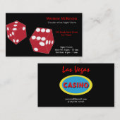 Carte De Visite Croupier/Propriétaire Casino (Devant / Derrière)