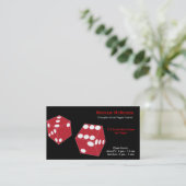 Carte De Visite Croupier/Propriétaire Casino (Debout devant)