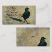 Carte De Visite Crow à pied (Devant / Derrière)