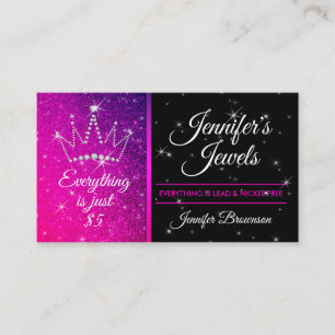 Carte De Visite Crown Diamond Violet