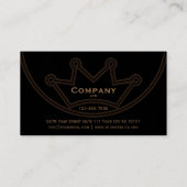 Carte De Visite Crown Logo Business Card (Dos)
