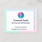Carte De Visite Crowned Cards Business Card (Dos)