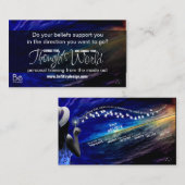 Carte De Visite Croyance - Les graines que vous semez et vos objec (Devant / Derrière)