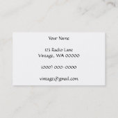 Carte De Visite Cru (Dos)